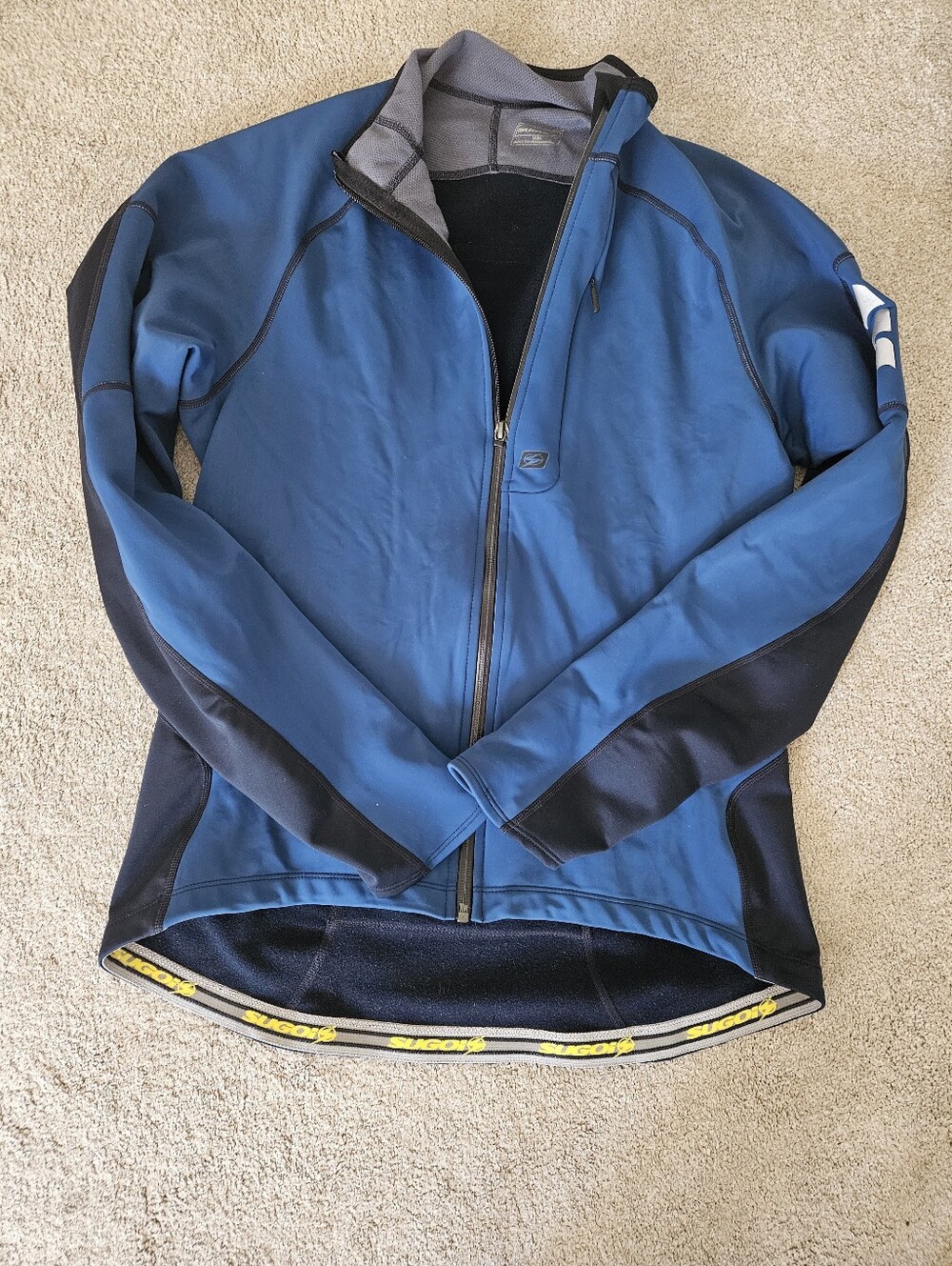Sugoi Winter Cycling Jersey, Blue, Medium